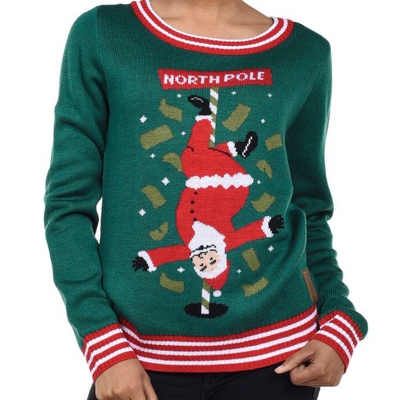 North pole dancer ugly christmas sweater Clearance